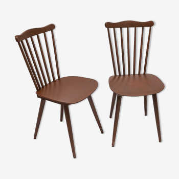 Pair of vintage bistro chairs, 1950