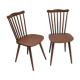 Pair of vintage bistro chairs, 1950
