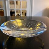Bubbled crystal ashtray