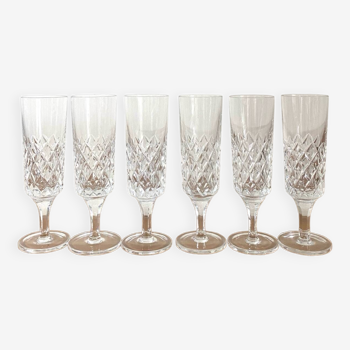 Champagne flutes - vintage - diamond