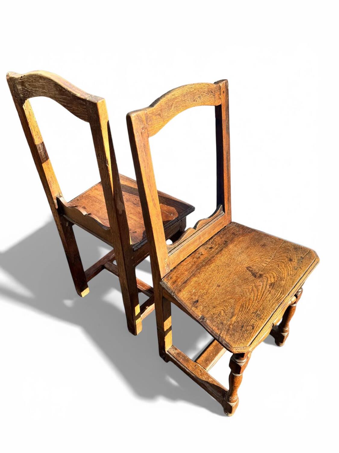 Paire de chaises lorraines XVIIIe siècle