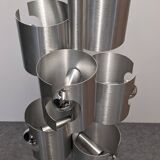 Space Age 7-light pipe chandelier, 1960s-70s