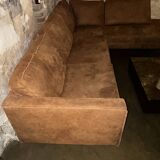 Right Corner Sofa - Soft Brown Leather