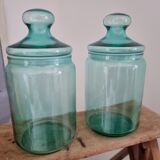 Set of 2 glass jars
