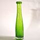 Vintage green bubble glass bottle vase - Biot glassware? – soliflore H27cm