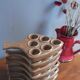 Set of 6 dishes/pans/snail pans, in Digoin Crespots sandstone - Vintage