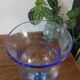 Blue bubble glass lantern