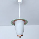 Suspension vintage 50 years, green copper opaline