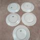Set of 5 Limoges porcelain dessert plates in Art Nouveau style.