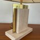 Travertine and brass lamp from the 70s