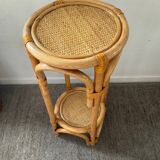 Vintage rattan seat from the 70s