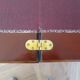 Rare - portfolio game table in marquetry and decorative bronze - Louis XVI style - Early 1900