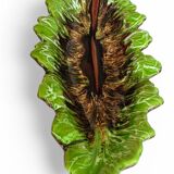 Mid-Century Majolica Centerpiece by Vallauris, Handmade, 1950s France