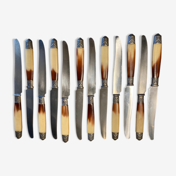 12 couteaux Art déco