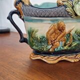 Majolica slip planter