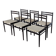Ensemble de 6 chaises de salle à manger en bois de hêtre vintage / Style scandinave des années 50