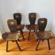 French brutalist vintage chairs from the 60s-70s.
