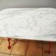 Table bistrot en marbre