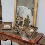 Louis XVI style flat desk in 19th century mahogany