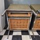 Ensemble suite de 3 chauffeuses fauteuils Vintage