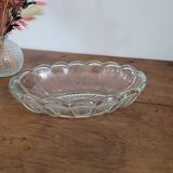 Scalloped glass dish
