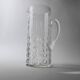 Vintage glass bubble-blown jug from the 1970s.