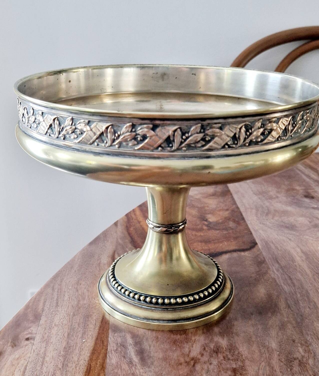 Gilded metal footed cup from the early 20th century