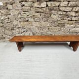 solid pine bench nursery school 1970 vintage