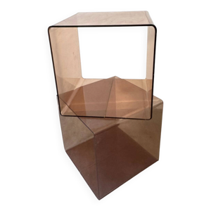 Paire de cubes en Plexiglas - michel