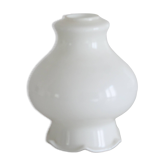 Abat jour verre blanc opaline vintage 19.5 cm, 4467