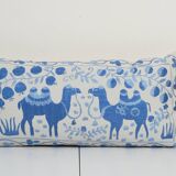 Suzani Animal Bedding Pillow Case Made from a 19th Century Suzani - Camel Lumbar Bird Cushion Cover