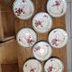 Set of 8 Deep Plates Cherry Blossom Badonviller