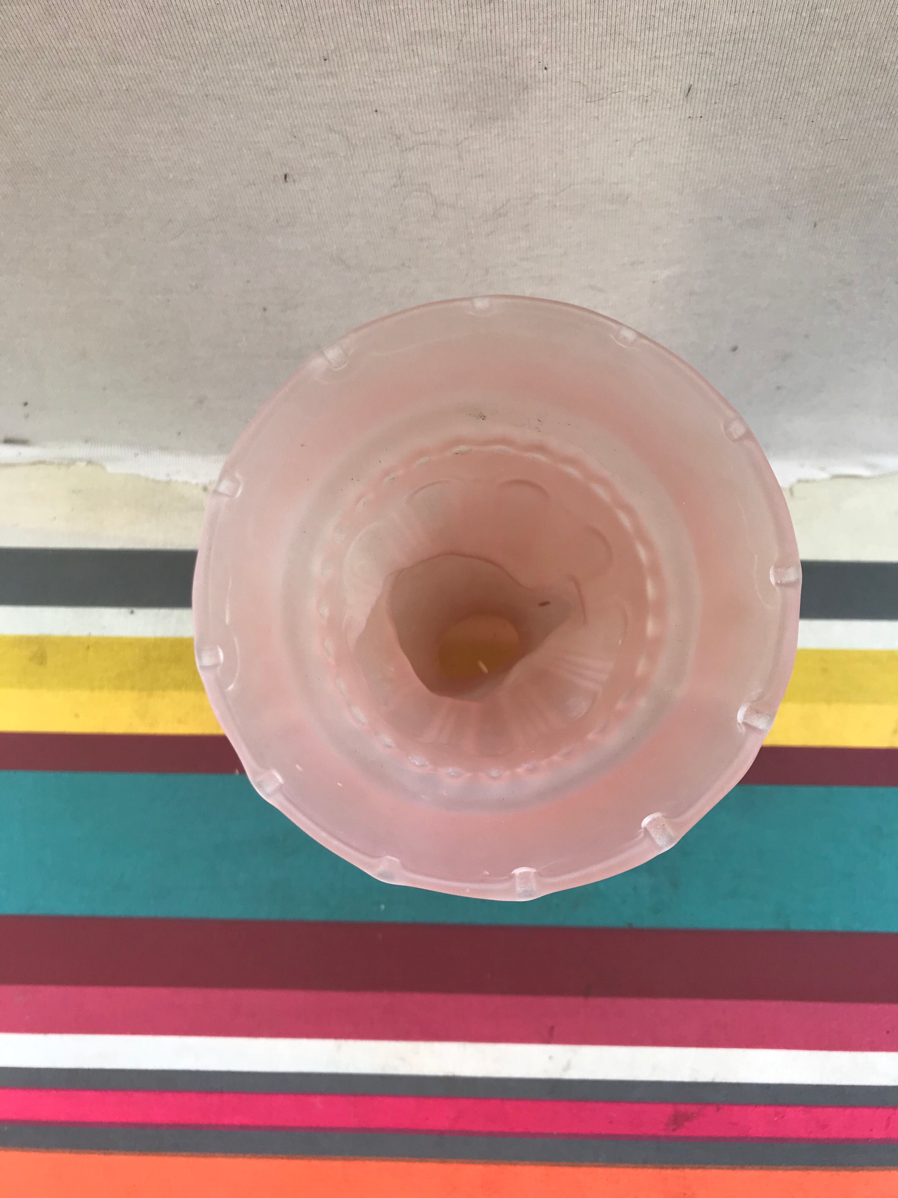 Ancient ART DECO Glass Mold Rose Hand Shape - Torch Years 40 Vintage