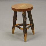 Old Wabi Sabi Beechwood stool / side table