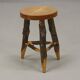 Old Wabi Sabi Beechwood stool / side table