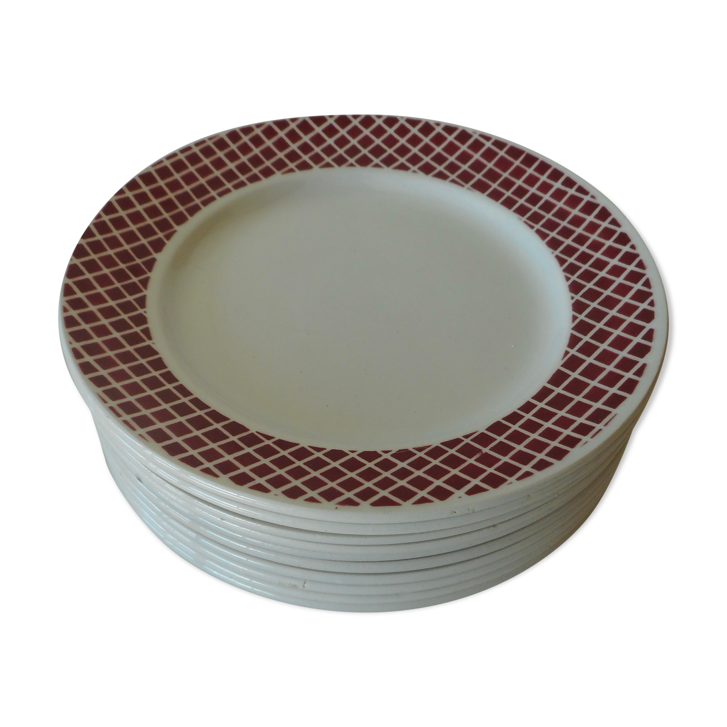 Set of 10 dessert plates