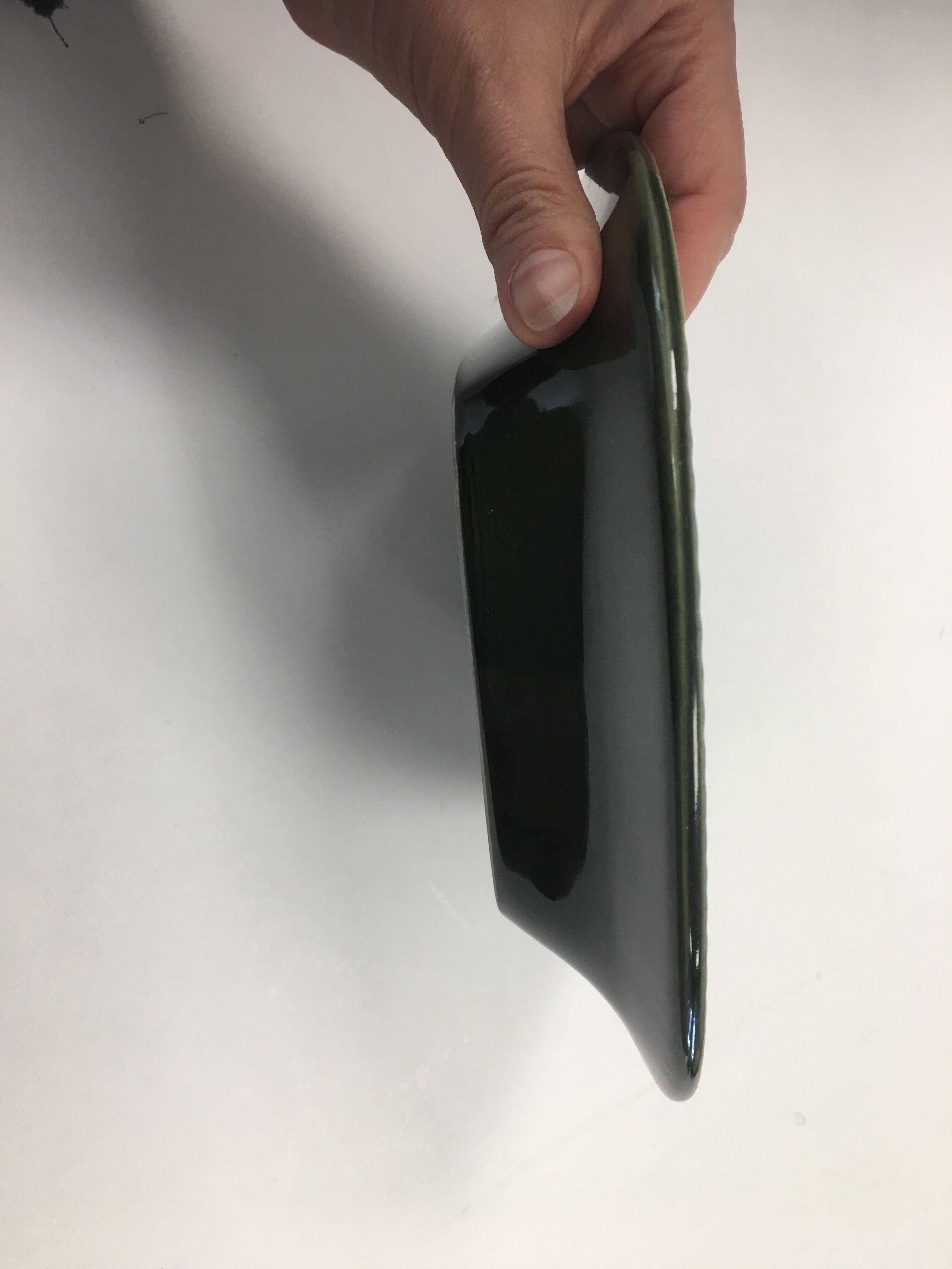 Decorative dish in enamel stoneware , "Varite", Lisa Larson, Suede, Gustavsberg. 60's