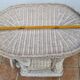 Table d'appoint, éléphant en rotin vintage, années 70