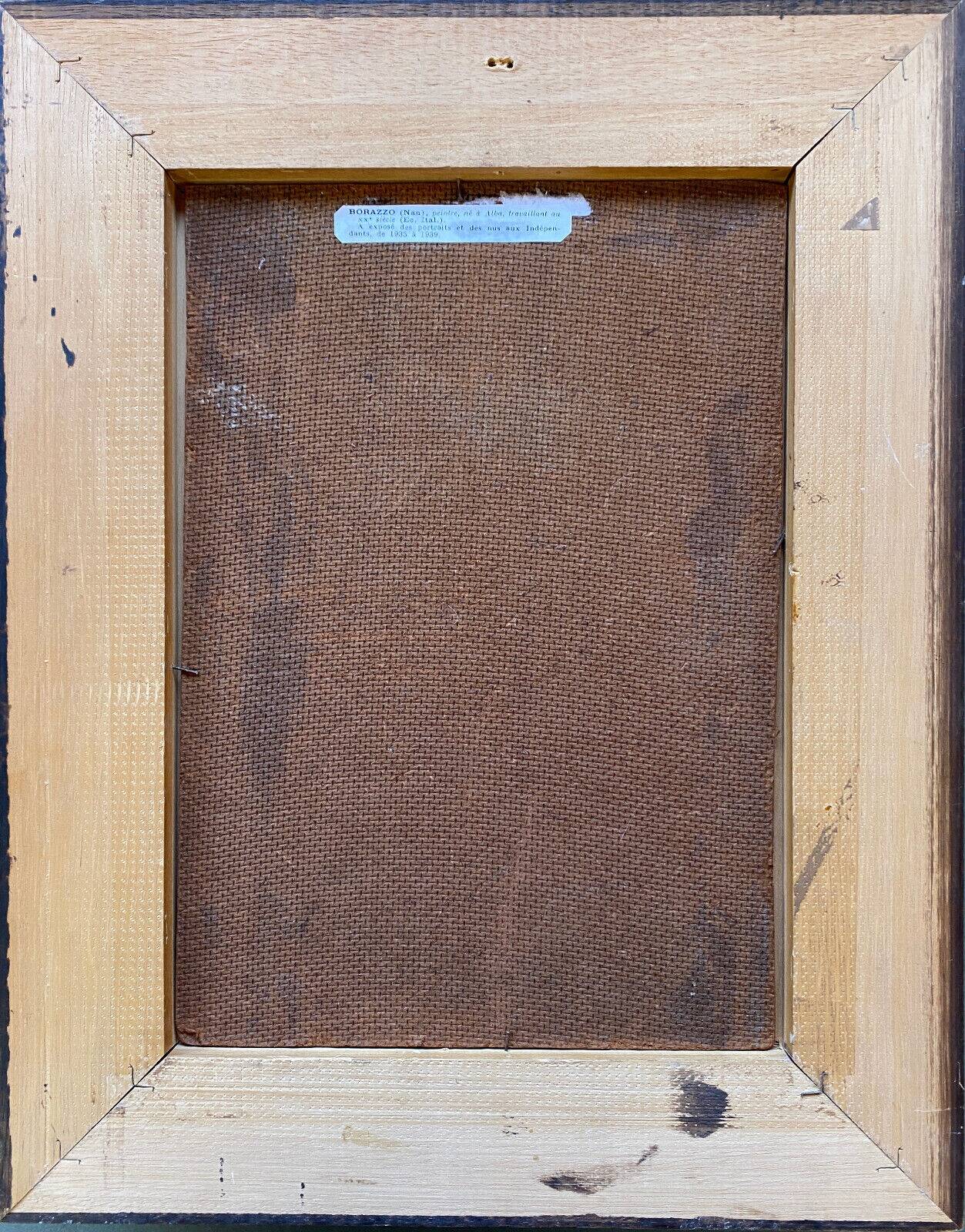 Table HSP Nan Borazzo (born 1905-?) ec. Italian Port Marine + frame