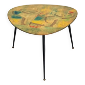 Table basse trépied italienne moderne du milieu du XXe siècle, années 1950