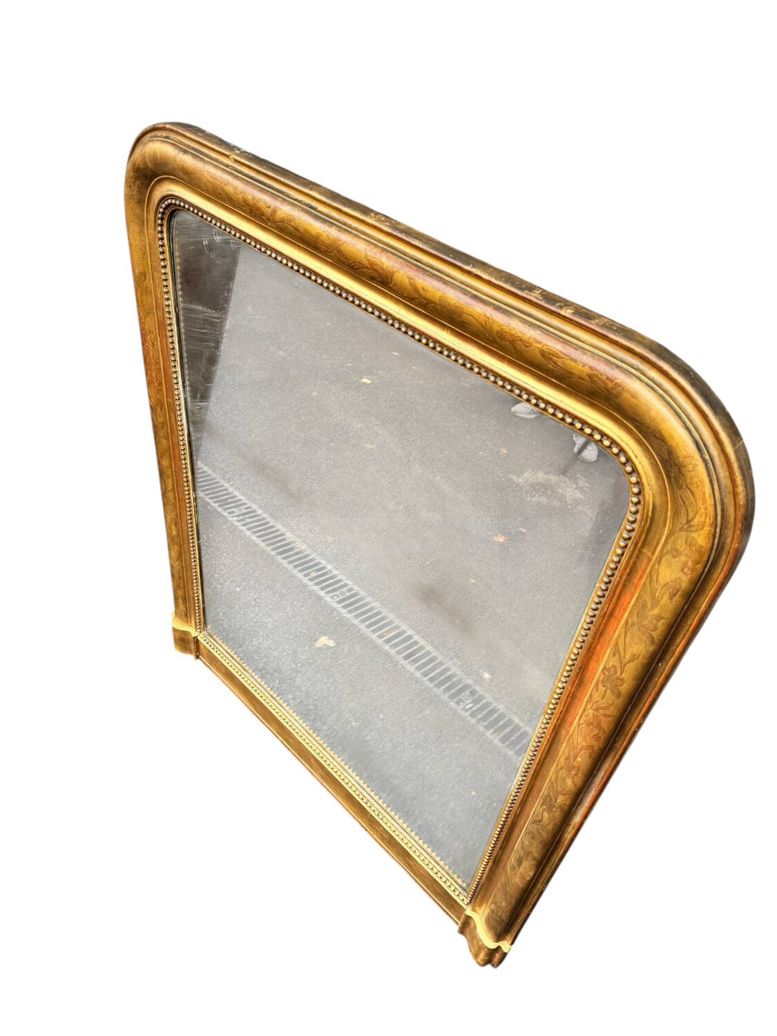 Large gold mirror Louis Philippe 19th century 121/105