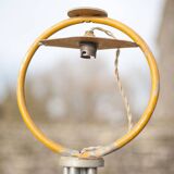 Art deco floor lamp, art deco floor lamp, wood and aluminum lamp, interior decoration