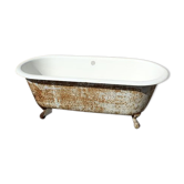 cast-iron bathtub on foot, 2 rounded ends