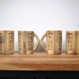 4 mugs Madeleine Jolly 1960