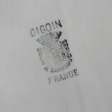 Oval dish Digoin Sarreguemines powder pink