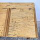 Antique wooden school desk with double lift-up tops.