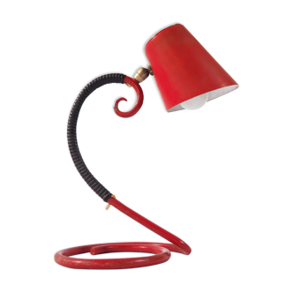 Red spiral lamp