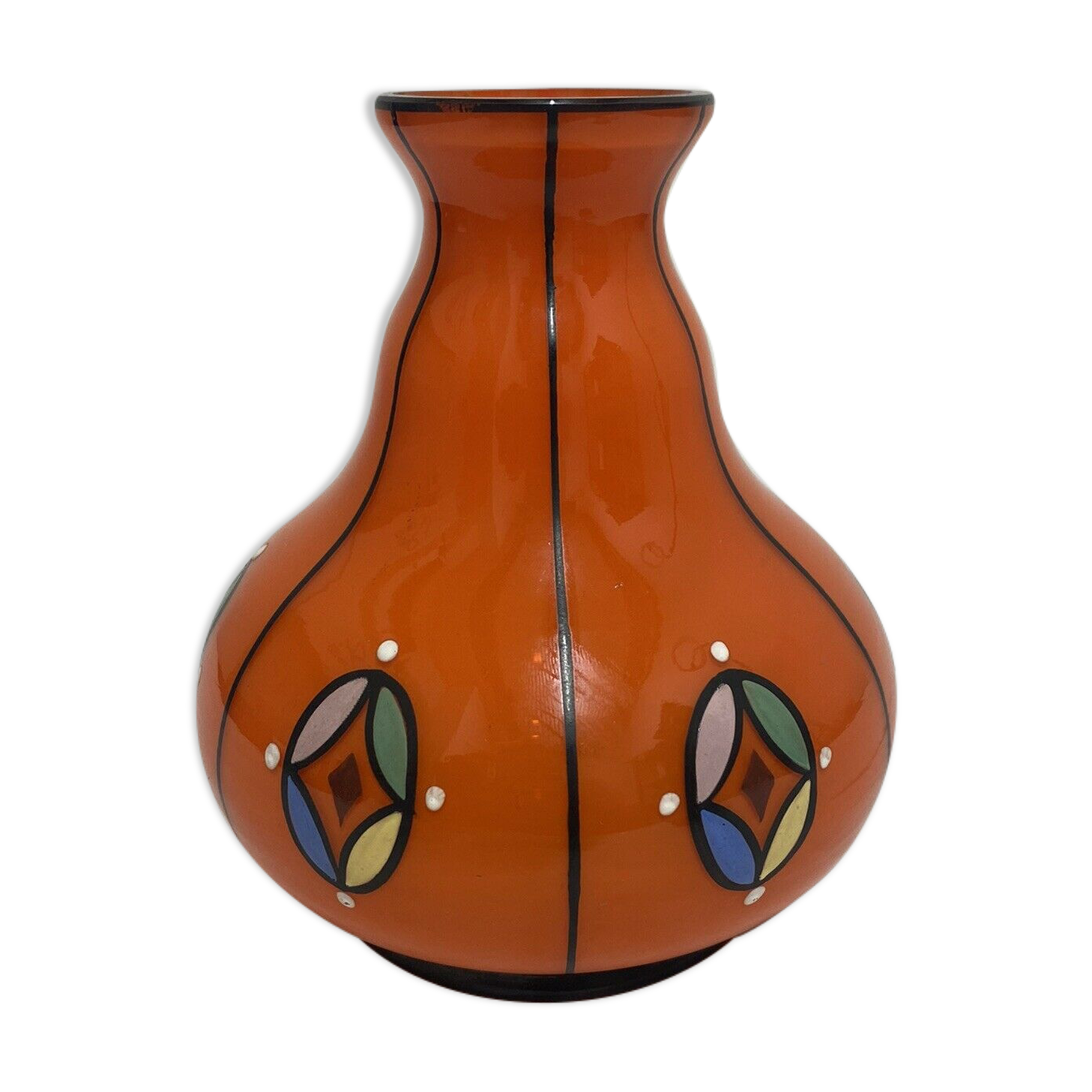 Vase Tango by Michael Powolny for Loetz glass period secession year 1915