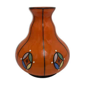 Vase Tango par Michael Powolny pour Loetz verre époque sécession année 1915