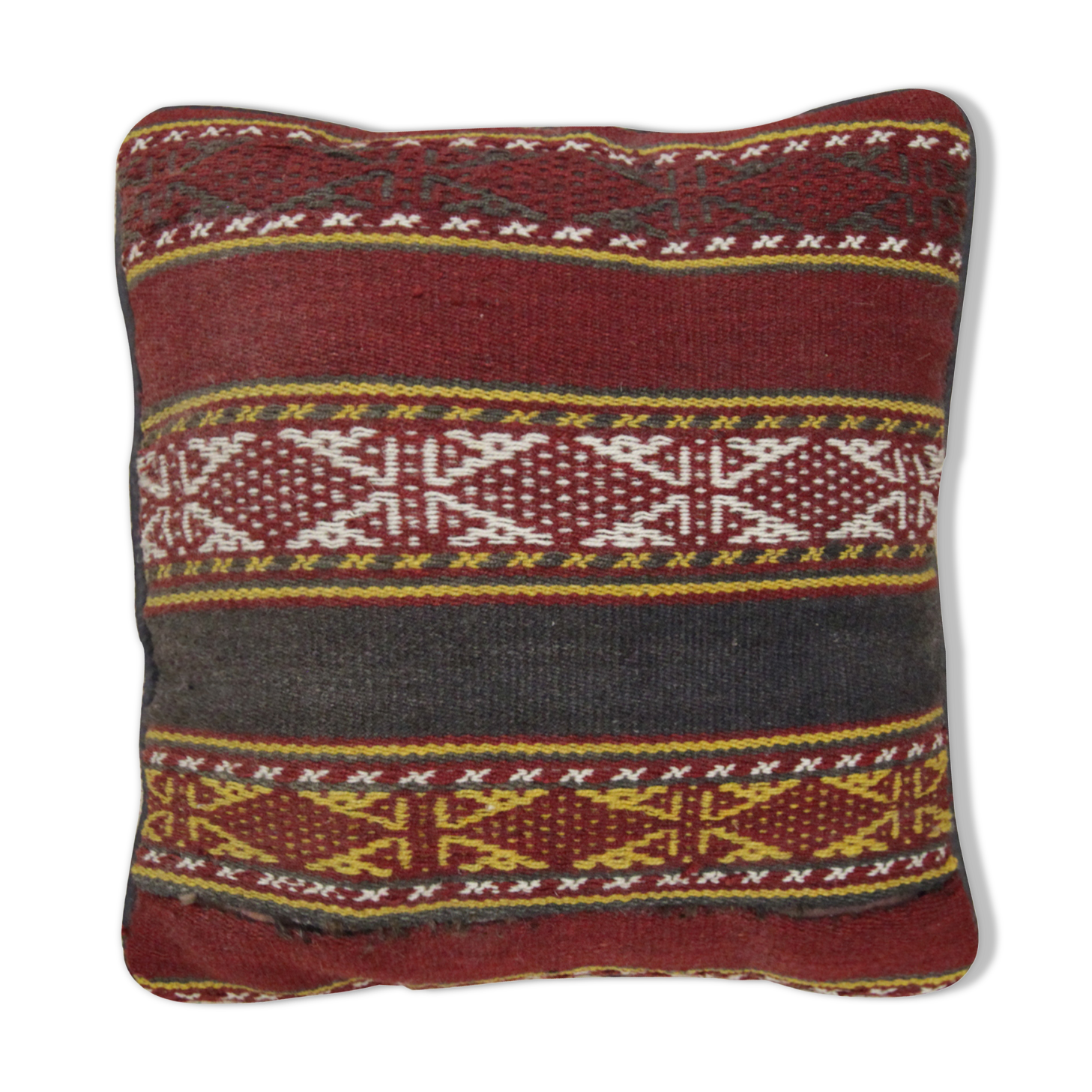 Geometric Cushion Cover Tribal Wool Scatter Pillow